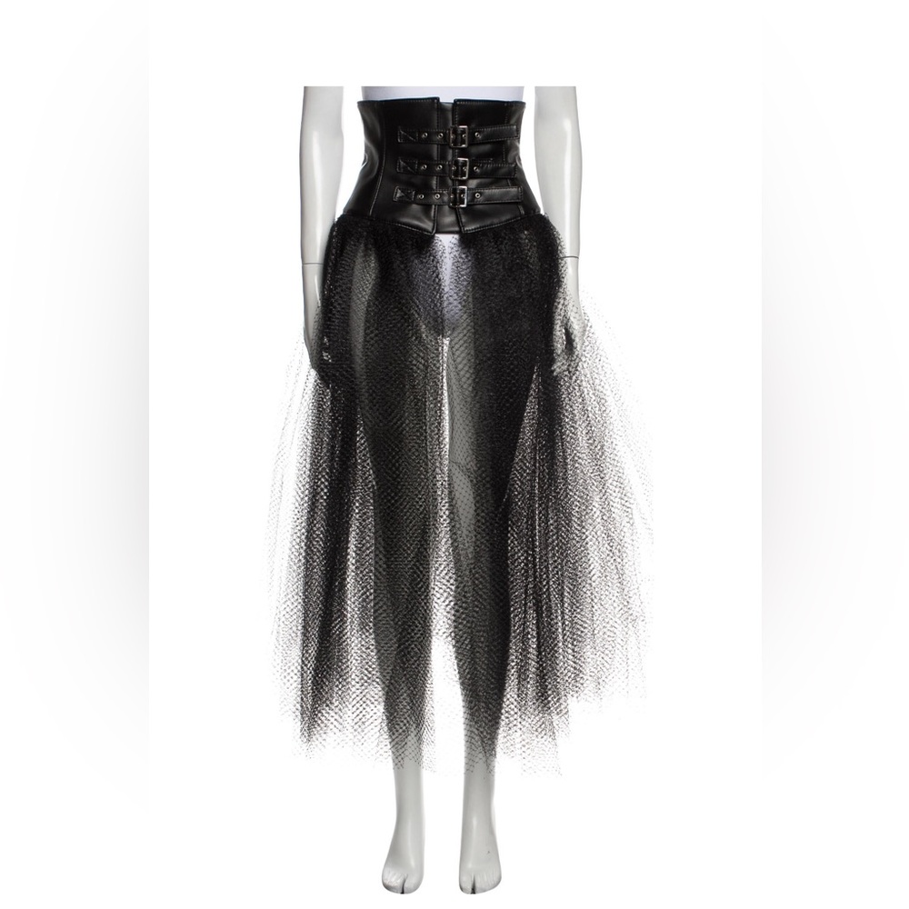 Elegant Black Tulle Skirt